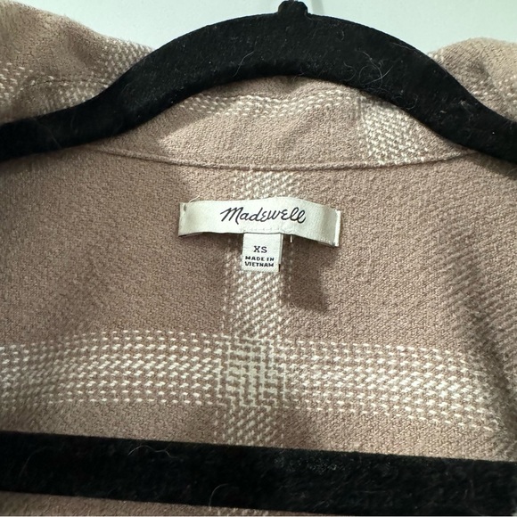 Madewell Flannel Kentwood Oversized Shirt-Jacket in Windowpane - Picture 8 of 9